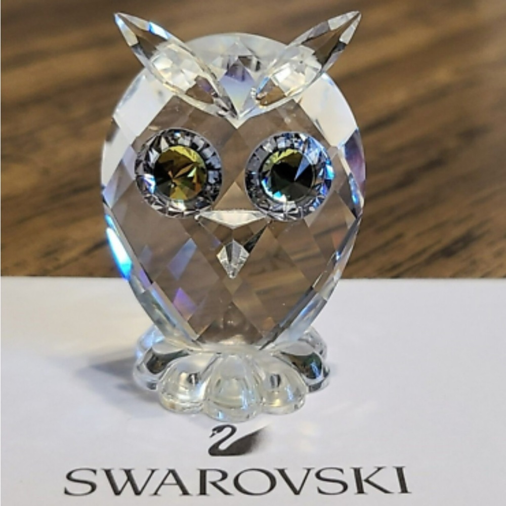 Swarovski Crystal Owl Figurine